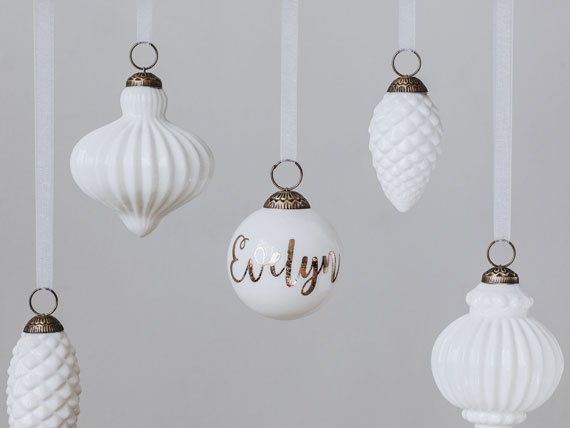 Julgranskulor i glas